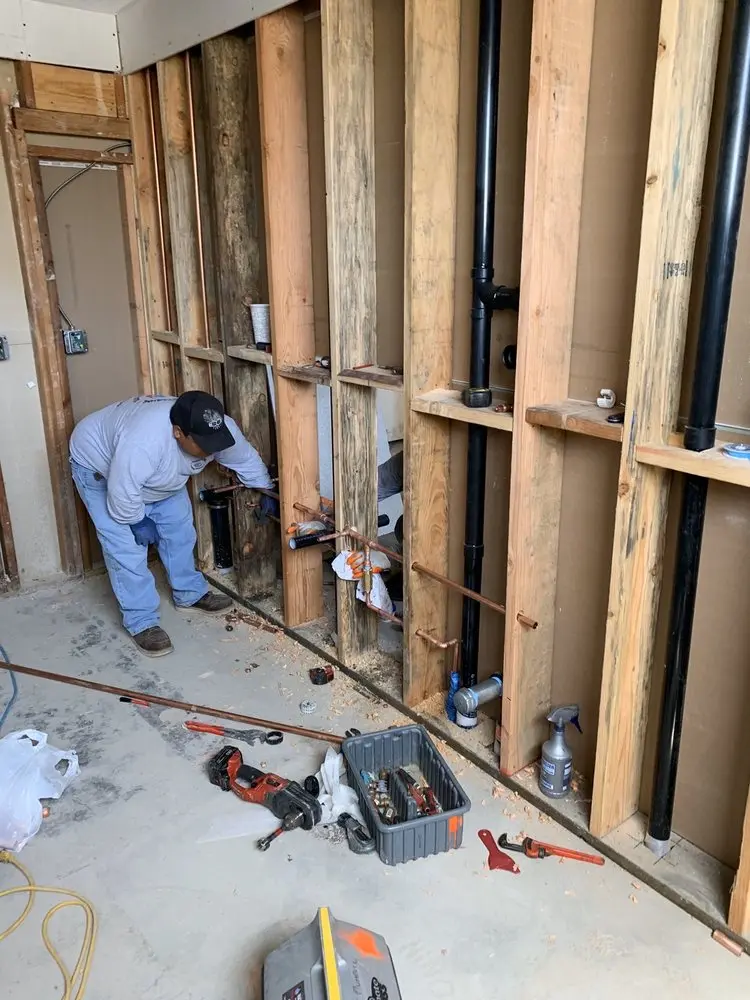 Commercial rough-in plumbing for Gas Line Repair in Silver Hill
